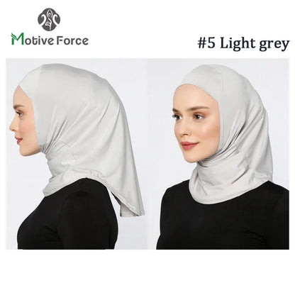 Islamic Modal Blue SPORT Hijab Abaya Hijabs For Woman Abayas Jersey Head Scarf Muslim Dress Women Turbans Instant Satin Turban