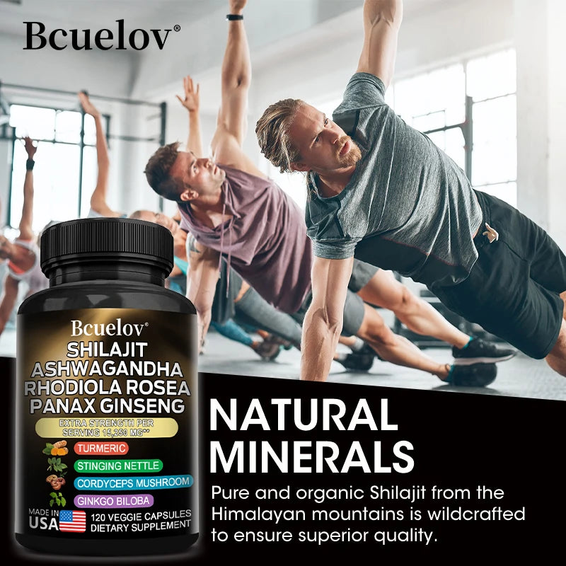 The Himalayan 8-in-1 – Pure Shilajit Capsules with Ashwagandha & Ginseng