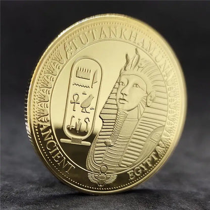 Anubis & Pharaoh Silver Commemorative Coin – Ancient Egyptian Collectible