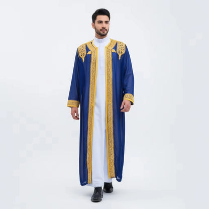Men's Muslim Clothing Modest Fashion Abaya Thobes  for Muslim Men Modesty Dress Code Islamic Wear for Men