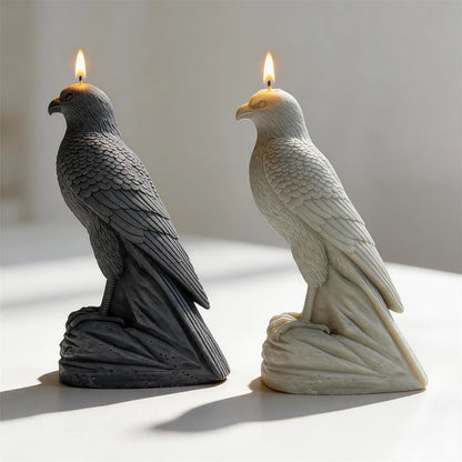21CM Arabic Falcon Figurine Silicone Mold Home Decor Arabian Falcon Statue Soy Wax Candle Mold Animal Resin Plaster Mould