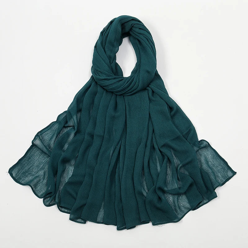 The Crinkle Rayon Hijab – Effortless Elegance, All-Day Comfort