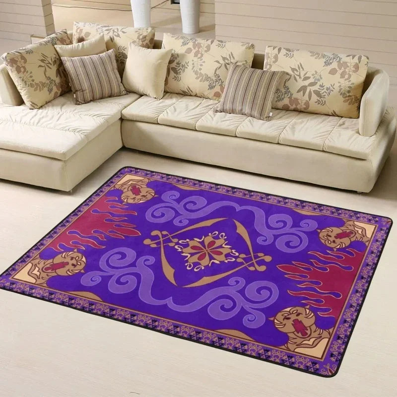 Aladdin Pattern Door Mat Non Slip Living Room Carpet Washable Bedroom Kitchen Hallway Home Decoration Sofa Table Area Rugs