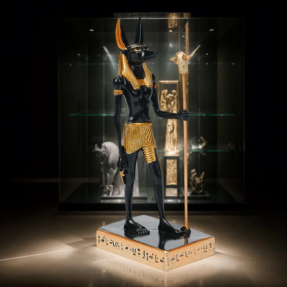 Anubis Resin Sculpture – Creative Egyptian Mythology Statue for Home & Study