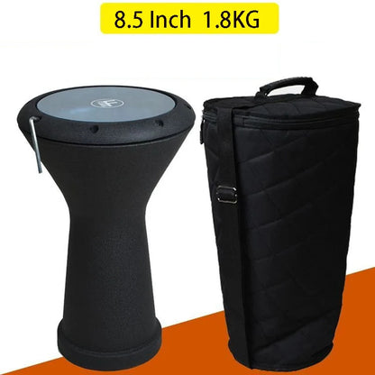 Adults Doumbek Professional Tambourine Aluminium Darbuka Meditation Portable Drums Instrument with Bag Percussion Accessories
