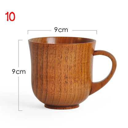 Handmade Spruce Wood Cups – Natural Big Belly Mug for Tea, Coffee & Milk