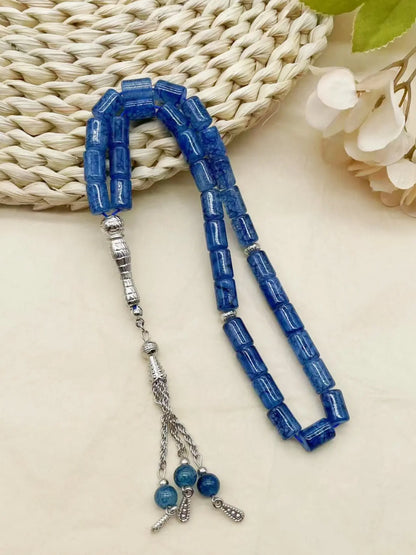 1PC Elegant 33 Beads Glass Tasbih, Multi-Color Islamic Prayer Beads, Arabic Style Rosary Bracelet, Fashionable Ramadan Gift Idea