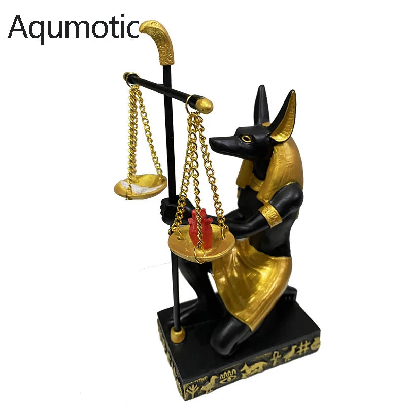 Anubis Fair Scale Statue – Egyptian Jackal God of Justice for Study Room Decor
