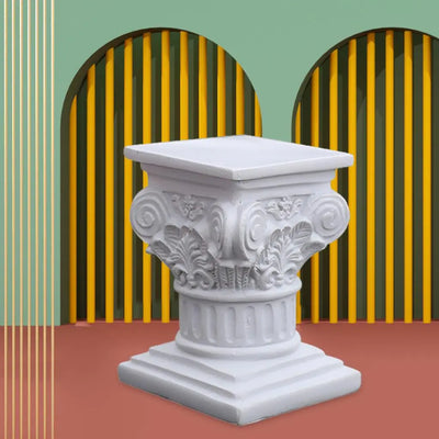 Jerash-Style Column Pedestal – Ancient Jordanian Architecture Statue for Home & Garden