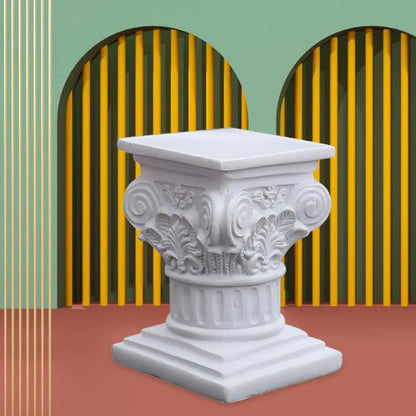 Jerash-Style Column Pedestal – Ancient Jordanian Architecture Statue for Home & Garden