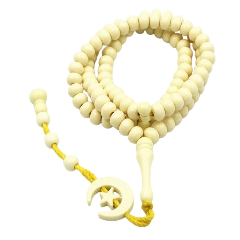 G7NC Tasbih Prayer Beads Wrap Bracelets Tasbih Prayer 99 Worry Beads Misbaha Beads