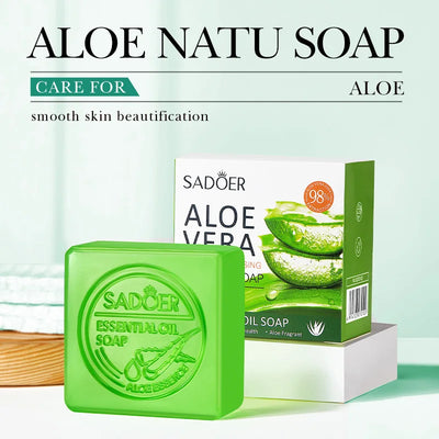 The Aloe Smooth – Handmade Essential Oil Cleansing Soap (100g)