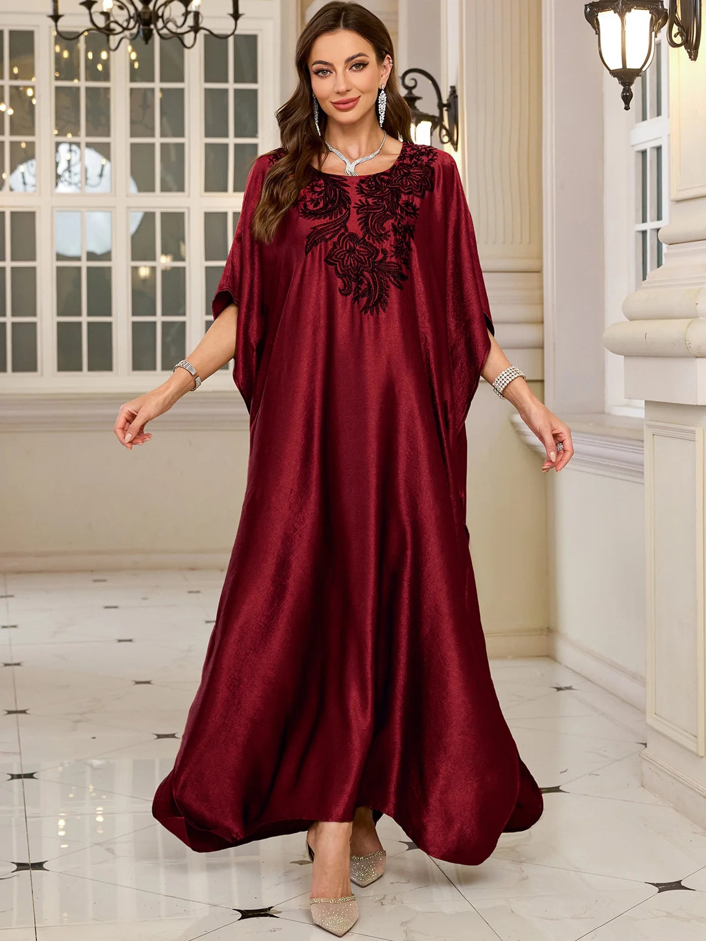 The Plus Size Moroccan Cover-Up – Embroidered Kaftan for the Arab Woman in America