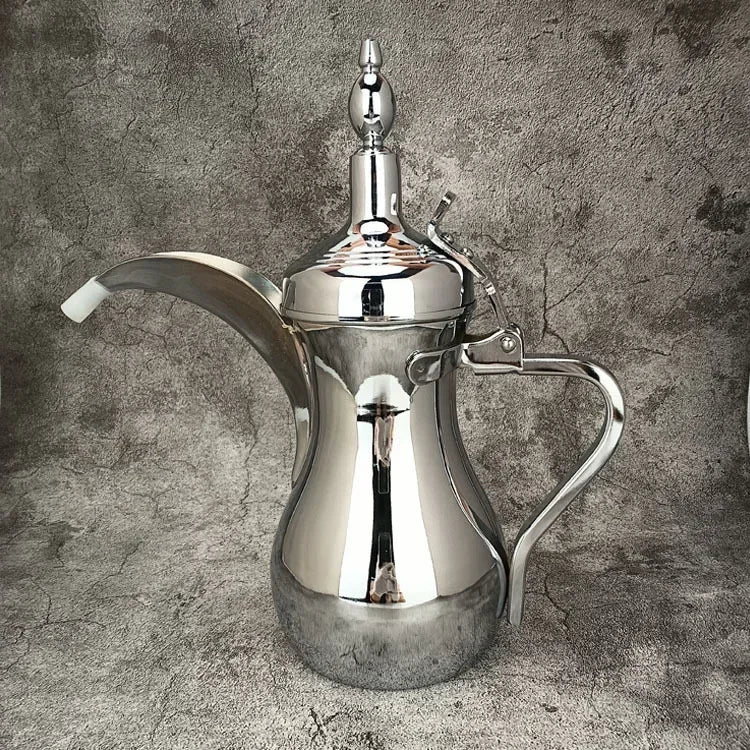 Golden Arabic Coffee Kettle – 304 Stainless Steel, Long Spout, 500/700ml