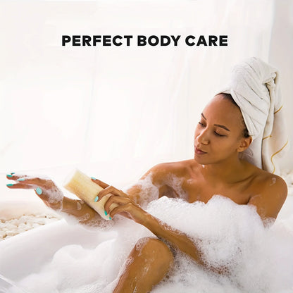 Natural Loofah Sponges Organic Luffa Bath Shower Sponge Exfoliating Body Back Scrubber for Men Women Adults SPA Beauty Bathing D