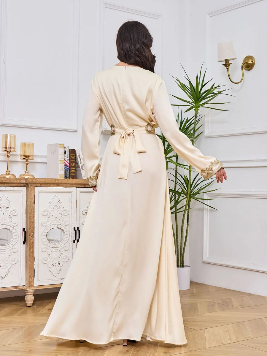 Lace & Legacy – Embroidered Party Abaya for the Arab Woman in America