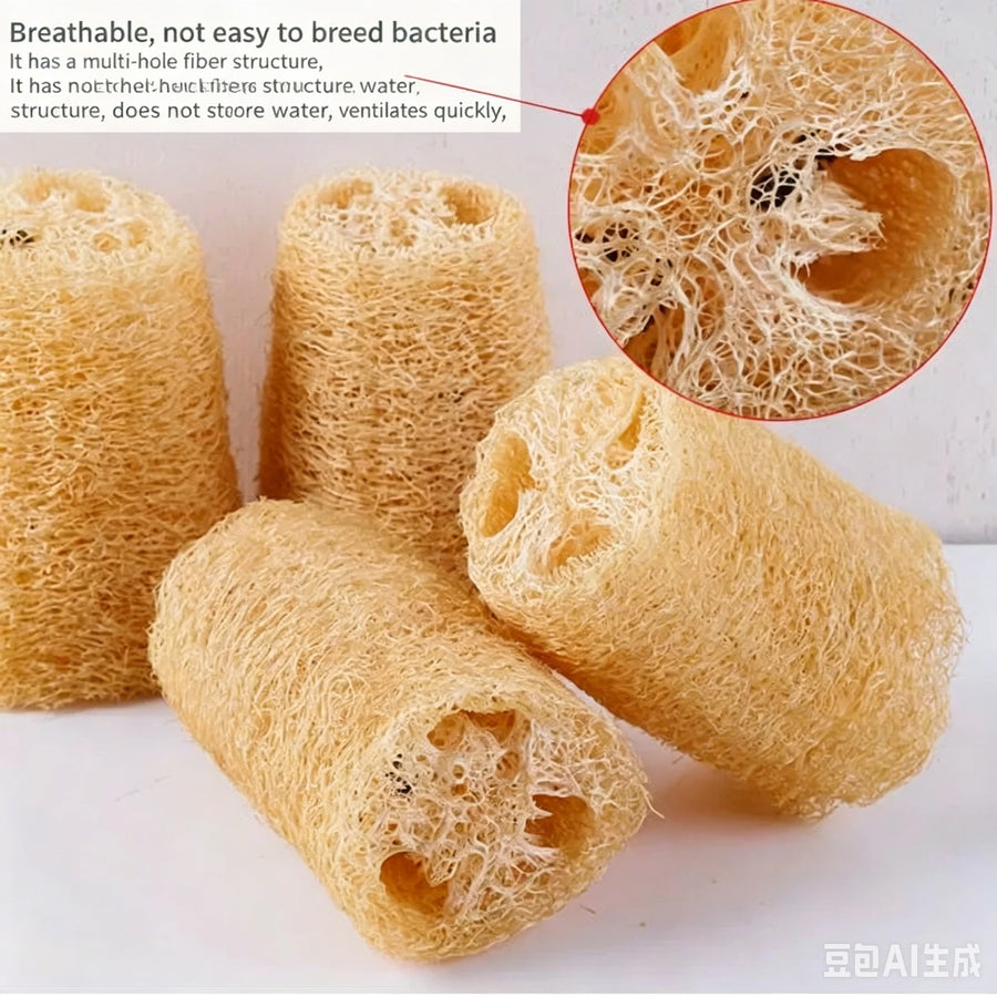 The Kitchen Loofah – Natural Dish & Pot Cleaning Brush Set (1-5 Pcs)