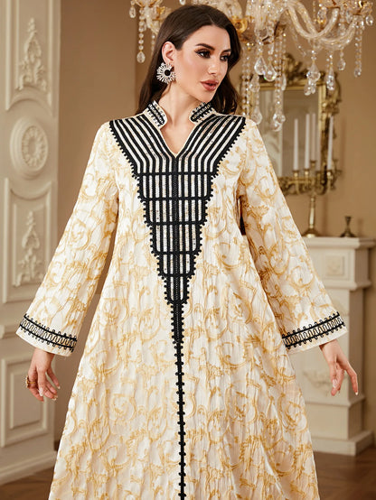 Eid Ramadan Embroidery Abaya Dubai Kaftan Muslim Dress for Women Islam Jalabiya Caftan Marocain Femme Robe Longue Vestidos Largo
