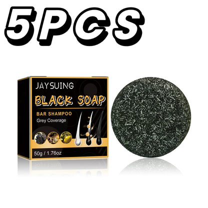 Polygonum Multiflorum Black Hair Shampoo Soap Gentle Coconut Oil Refreshing Oil Control Smoothing Hair Care Handmade Soap