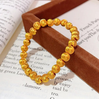 24K Gold AU999 Cat's Eye Heart Bracelet Women's - Premium gold-set cat's eye, timeless heart, matches dresses & shirts