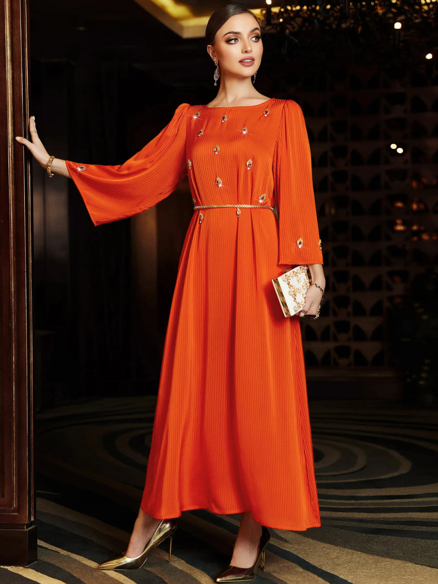 Lace & Legacy – Embroidered Party Abaya for the Arab Woman in America