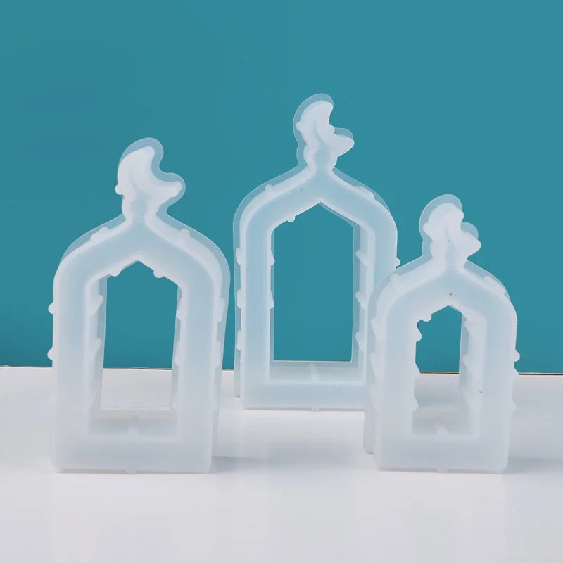 Ramadan Silicone Mold DIY Handmade Craft Eid Gift Home Table Ornament Muslim Party Decoration Supplies Gypsum Cement Candle Mold