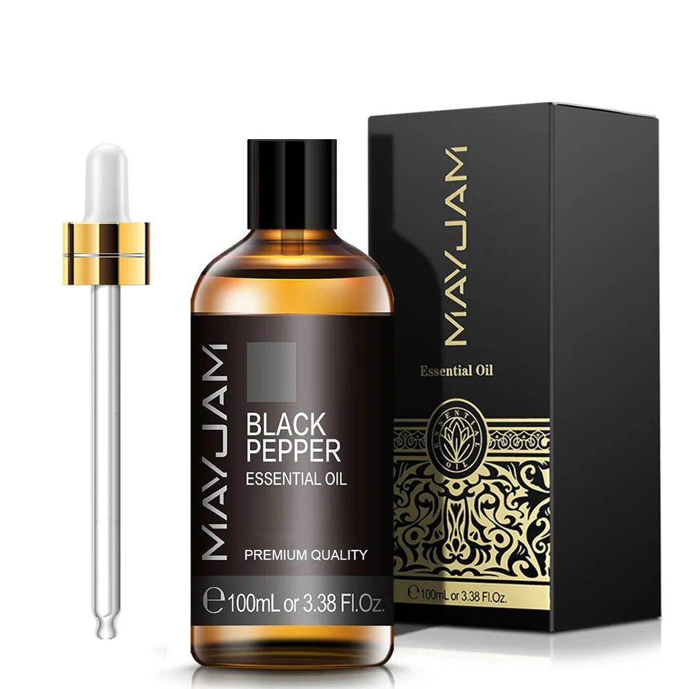 100ml Pure Natural Jasmine Tea Tree Sandalwood Essential Oils Diffuser Plant Lavender Vanilla Rosemary Eucalyptus Essential Oil