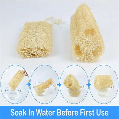 1/3pcs Organic Loofahs Loofah Spa Exfoliating Scrubber natural Luffa Body Wash Sponge Remove Dead Skin Made Soap Dishwashing