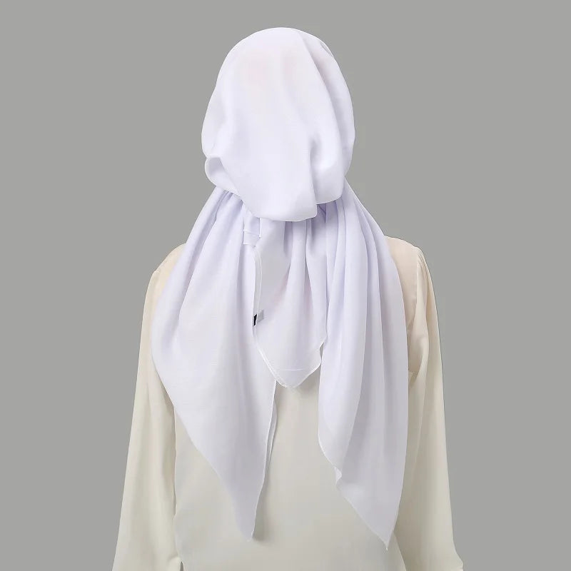 Wholesale Cotton Instant Muslim Hijab Inner Wrap Undercap Triangle Scarf Hijab Plain Islamic Turban Bonnet Soft Headband Hat