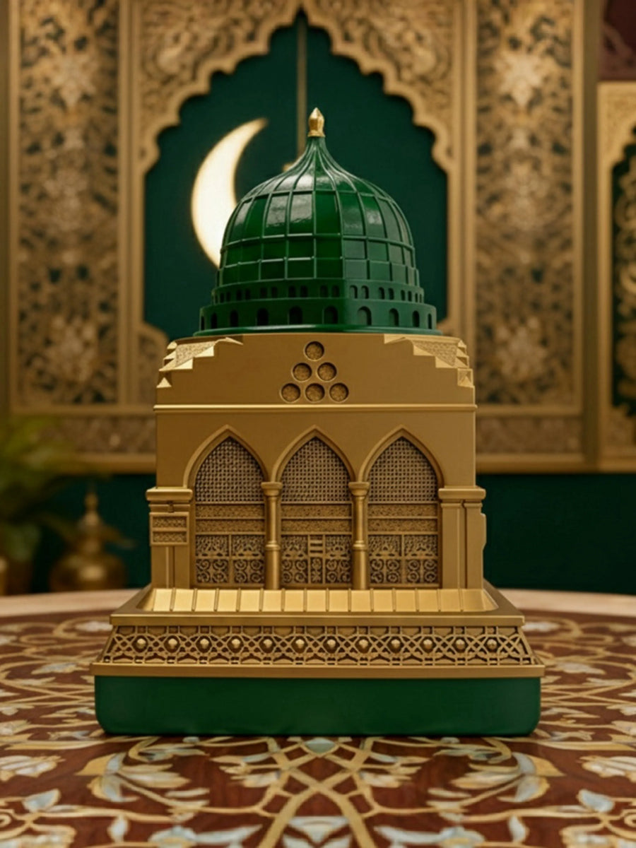 The Green & Gold Mosque – Islamic Architectural Replica Decor