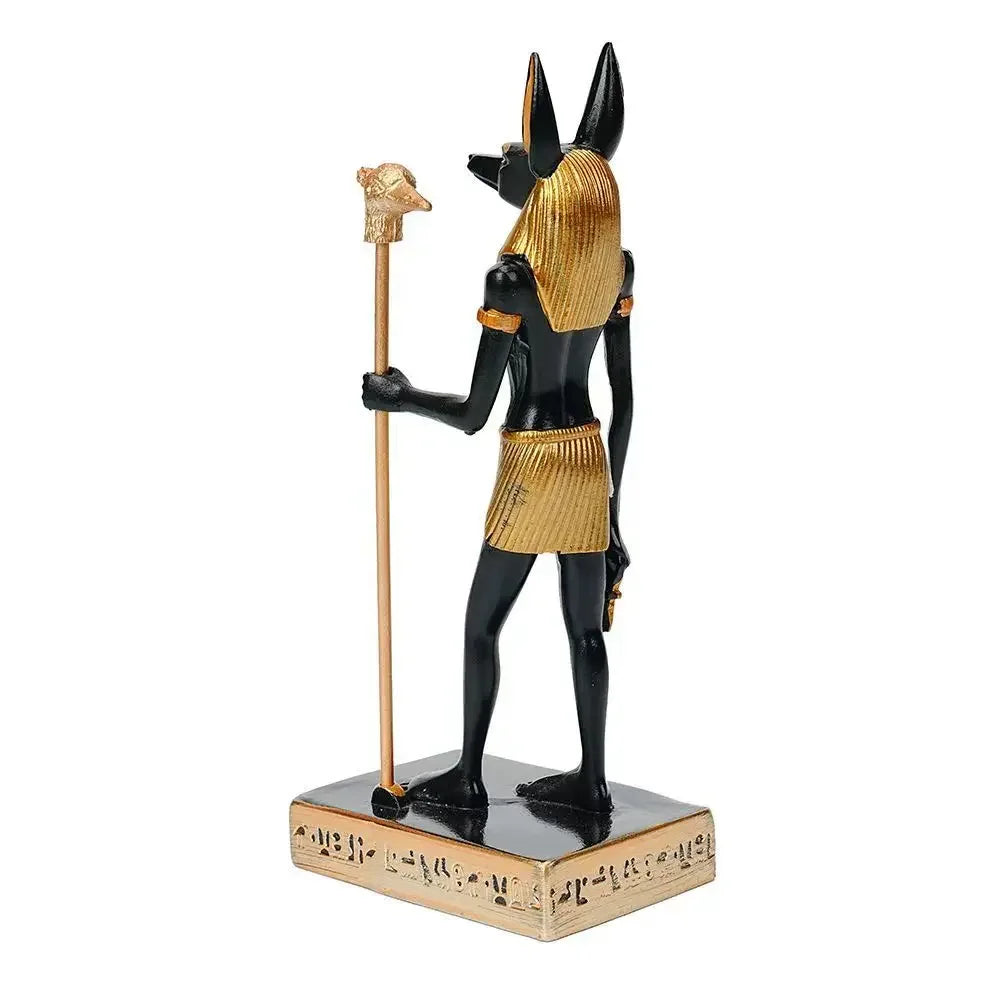 Mystical Anubis Statue Egyptian God Sculpture Premium Resin Figurine Ancient Mythology Home Office Decor Unique Collectible Idea