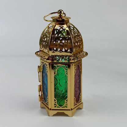 Moroccan European Wind Candlestick Lamp Stand Candle Holder Candlestick Desktop Candlelight Decoration Living Room Tealight