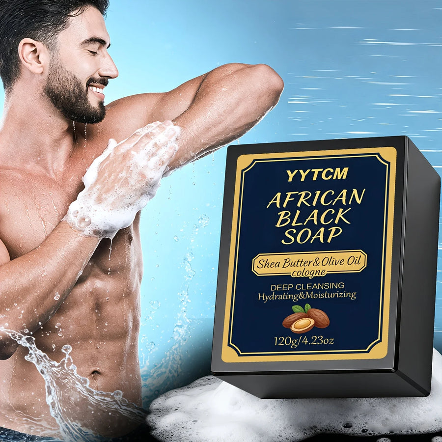 The African Remedy – Bamboo Charcoal & Shea Butter Soap (120g)