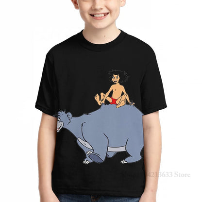 All over print Bear Baloo Mowgli The Jungle Book King Louie men T-Shirt women fashion girl t shirt boy tops tees