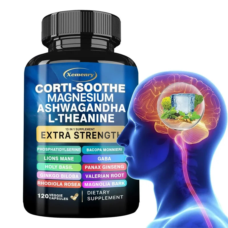 Corti-Soothe Supplement - Supports Adrenal Health, Regulates Cortisol, Promotes Relaxation, Increases Energy Levels - 120pcs