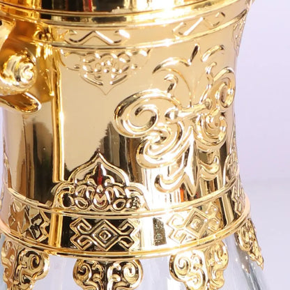 Arabic Glass Coffee Carafe – 1600ml Versatile Teapot for Eid, Travel & Gatherings