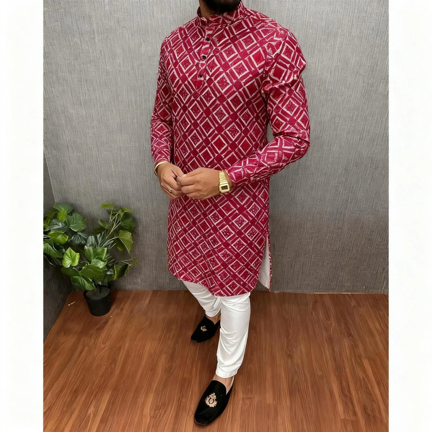 Longline White Shirts Muslim Men Prayers Clothes Luxury African Style Bronzing Vestido Arabe Para Hombre Tenue Marocaine Homme
