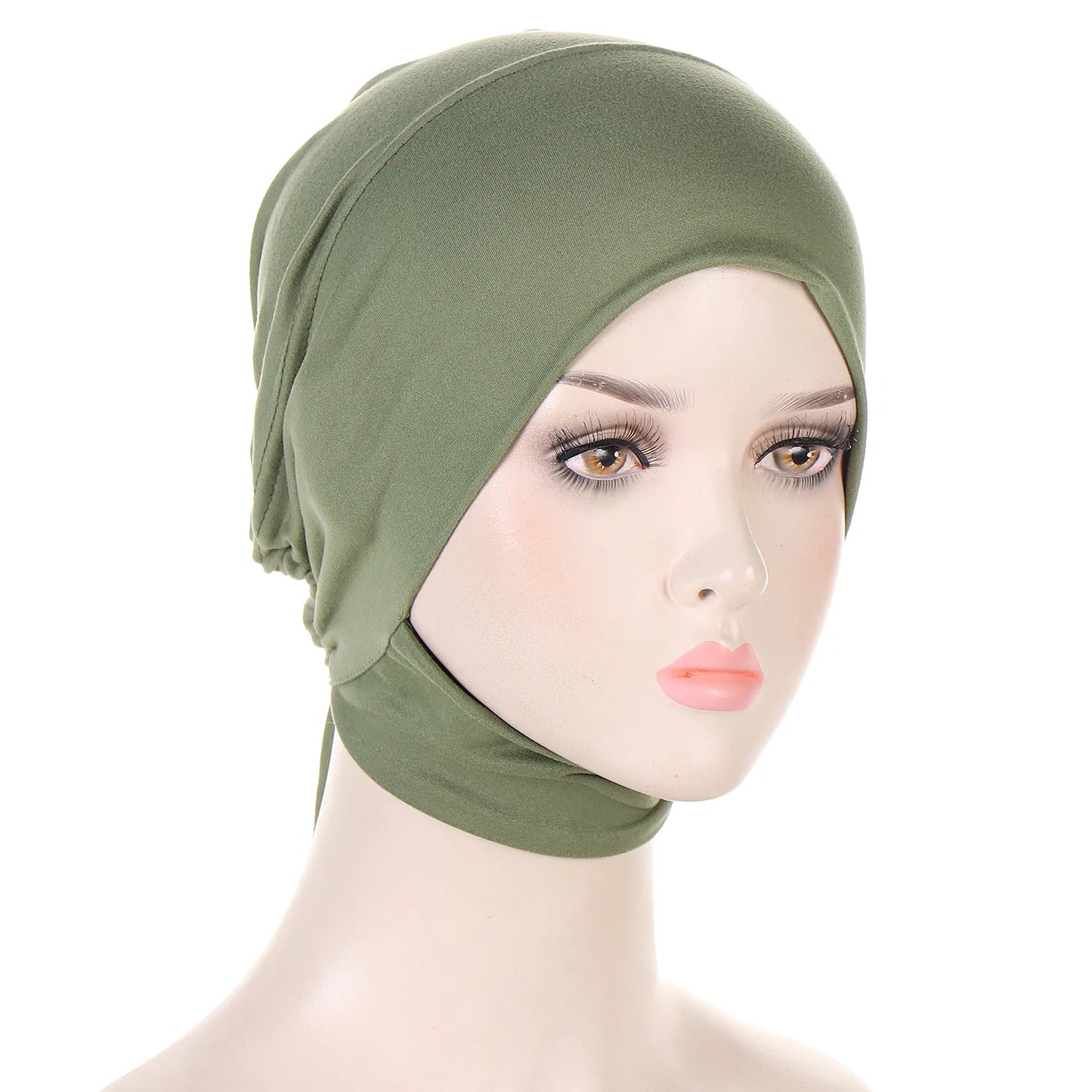 Inner Cap Hijab For Women Solid Underscarf Hijab Undercap Scarf Turban Hat Islamic Muslim Hijabs Ready To Wear Headcover