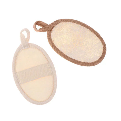 1/2Pcs Natural Loofah Skin Bath Wipes  Foaming and Mud Scrubbing Bath Wipes Bath Towels Bath Flower Accessories