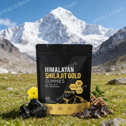 Pure Himalayan Shilajit Gummies – 3000mg with 85+ Trace Minerals, 60 Pieces