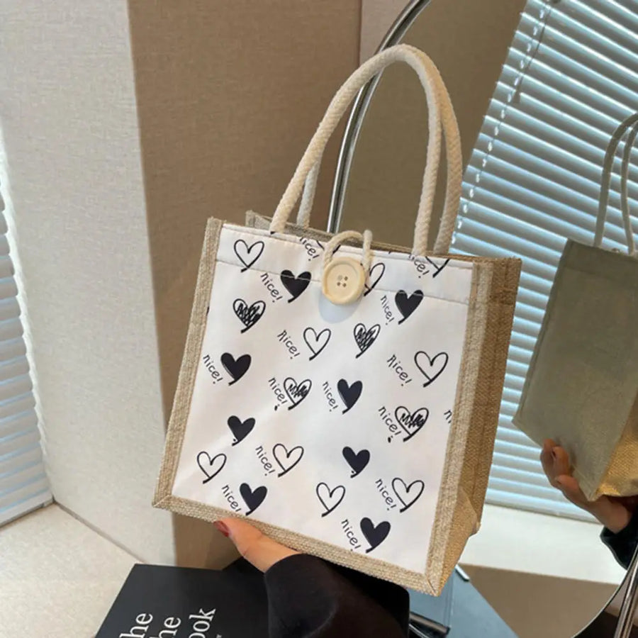 The Linen Garden – Flower Pattern Designer Tote for the Woman on the Move