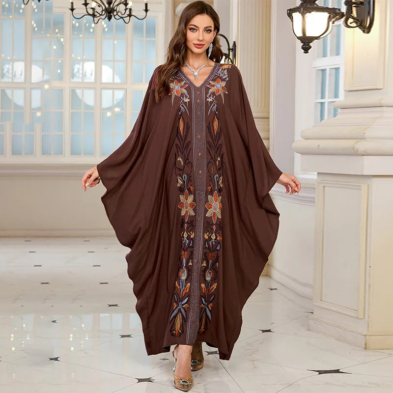 The Plus Size Moroccan Cover-Up – Embroidered Kaftan for the Arab Woman in America