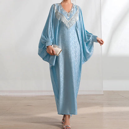 Lace & Legacy – Embroidered Party Abaya for the Arab Woman in America