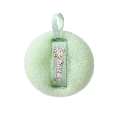 Shower Loofah Bath Sponge With Hanging Rope Exfoliating Soft Mesh Body Scrubber Rich Lather 3D Knit Design For Smooth Skin