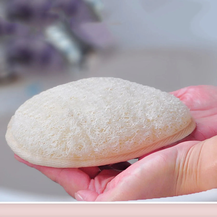 The Shower Loofah – Natural Body Scrubber with Hook (1 Piece)