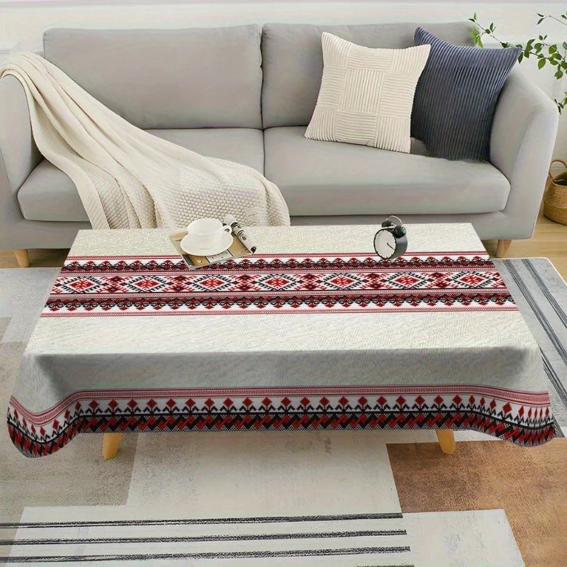 The Aztec Shield – Waterproof Geometric Tablecloth
