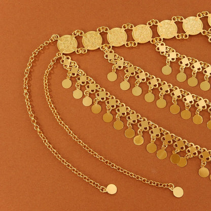 Crown of the East – Gold Coin Headdress for the Arab Bride in America