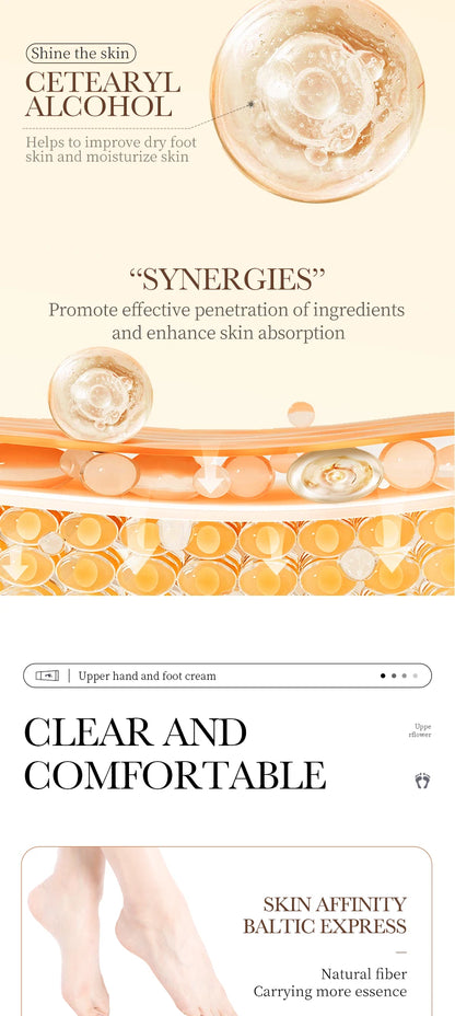 SADOER Shea Butter Foot Cream Moisturizing Anti Wrinkles Anti-Drying Heel Repair Removal Dead Skin Hands and Feet Skin Care
