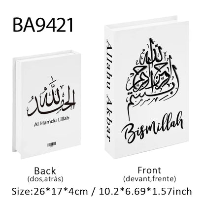 Kaaba Mosque Arch Moroccan Islamic Decorative Books Storage Box Fake Book Coffee Table Living Room Interior Home Decor Quran