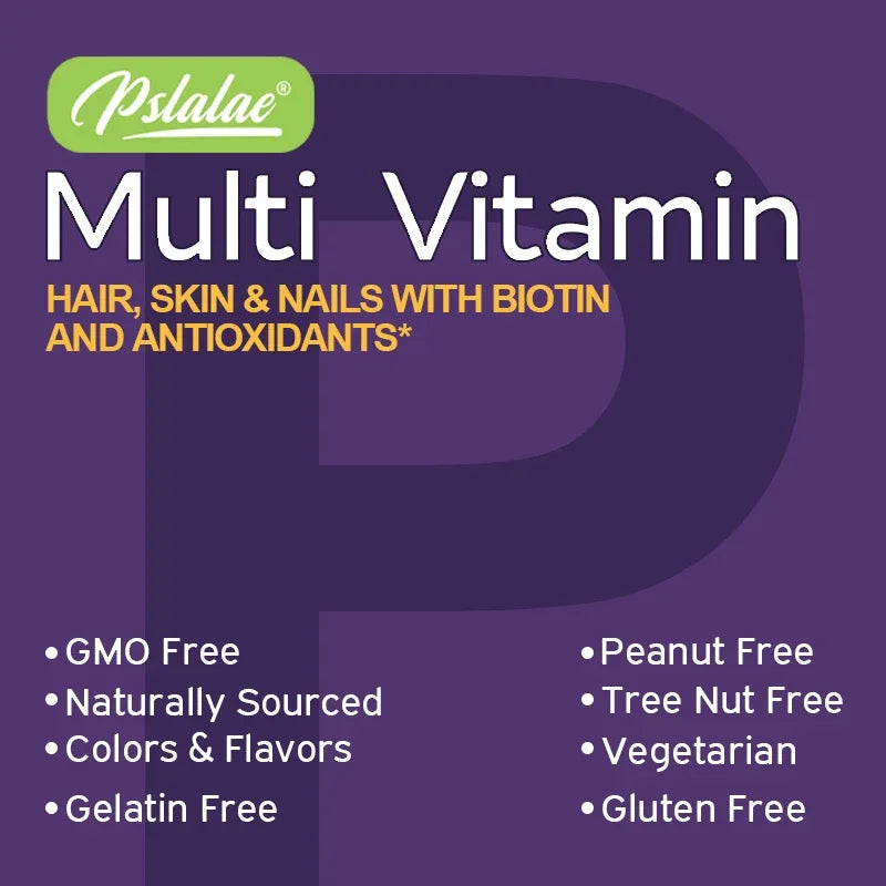 Multivitamin Gummies - Enhances Energy Levels, Immune Support, Antioxidant - with Vitamins and Minerals